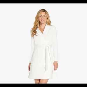 NWT Adrianna Papell Sequin Collar Tuxedo Dress